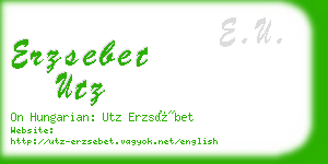 erzsebet utz business card